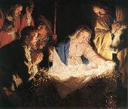 HONTHORST, Gerrit van Adoration of the Shepherds  sf
